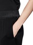 Detail View - Click To Enlarge - 3.1 PHILLIP LIM - Silk trim satin crepe elastic pants