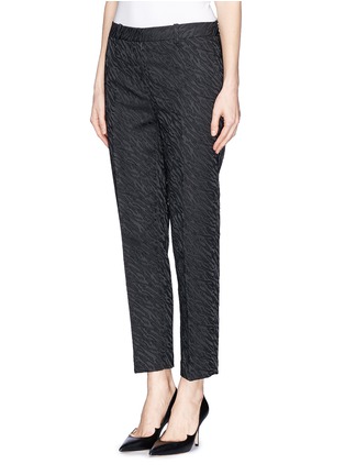 Front View - Click To Enlarge - 3.1 PHILLIP LIM - Abstract wave jacquard cropped pencil pants