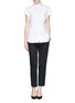 Figure View - Click To Enlarge - 3.1 PHILLIP LIM - Abstract wave jacquard cropped pencil pants