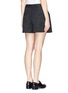 Back View - Click To Enlarge - 3.1 PHILLIP LIM - Abstract wave jacquard pleat shorts