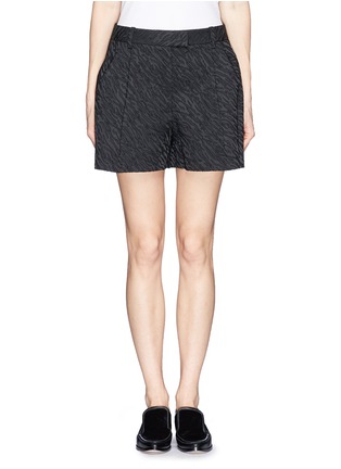 Main View - Click To Enlarge - 3.1 PHILLIP LIM - Abstract wave jacquard pleat shorts