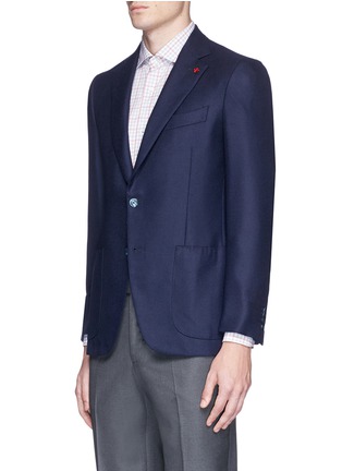 Front View - Click To Enlarge - ISAIA - 'Gregory' cashmere twill blazer
