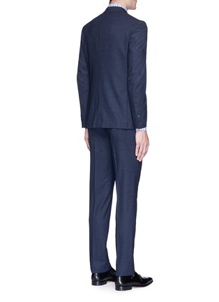 Back View - Click To Enlarge - ISAIA - 'Gregory' micro check wool suit