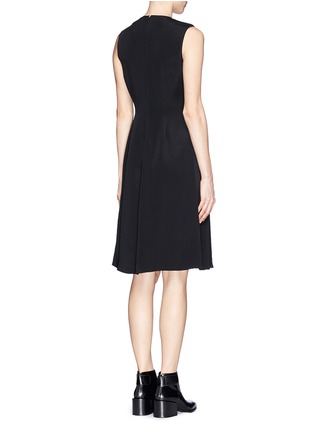 Back View - Click To Enlarge - 3.1 PHILLIP LIM - Strass front silk crepe A-line dress