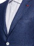 Detail View - Click To Enlarge - ISAIA - 'Cortina' check wool-silk-cashmere bouclé blazer