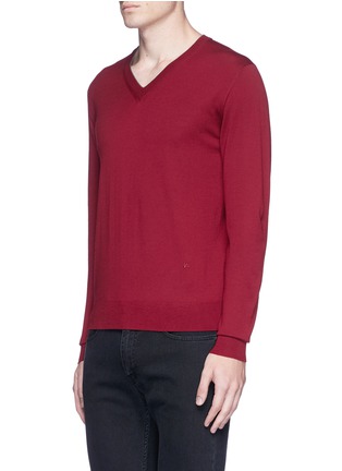 Front View - Click To Enlarge - ISAIA - Merino wool V-neck sweater