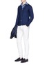 Figure View - Click To Enlarge - ISAIA - Silk-cotton long sleeve T-shirt