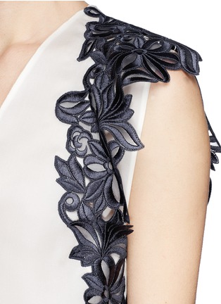 Detail View - Click To Enlarge - 3.1 PHILLIP LIM - Guipure lace silk organza blouse