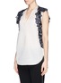Front View - Click To Enlarge - 3.1 PHILLIP LIM - Guipure lace silk organza blouse