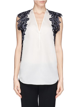 Main View - Click To Enlarge - 3.1 PHILLIP LIM - Guipure lace silk organza blouse