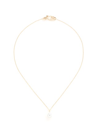 Main View - Click To Enlarge - SOPHIE BILLE BRAHE - 'Perle Simple' Akoya pearl 14k yellow gold necklace