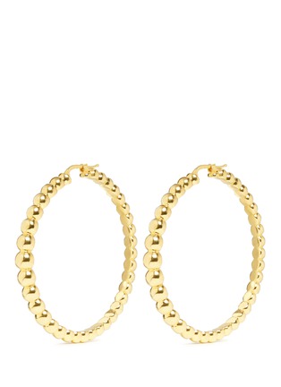 Main View - Click To Enlarge - ROBERTO COIN - 'Chic and Shine' 18k yellow gold beaded hoop earrings