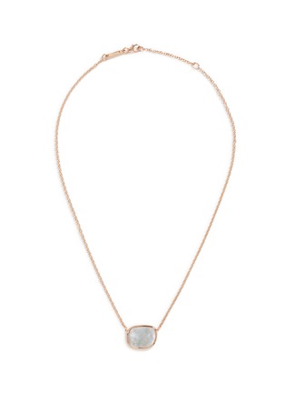 Main View - Click To Enlarge - ROBERTO COIN - 'Black Jade' mother of pearl 18k rose gold necklace