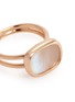 Detail View - Click To Enlarge - ROBERTO COIN - 'Black Jade' mother of pearl 18k rose gold ring