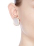 Figure View - Click To Enlarge - ROBERTO COIN - 'Black Jade' diamond mother of pearl 18k rose gold earrings