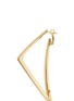 Detail View - Click To Enlarge - ROBERTO COIN - 'Chic and Shine' 18k yellow gold triangle hoop earrings