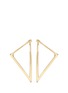 Main View - Click To Enlarge - ROBERTO COIN - 'Chic and Shine' 18k yellow gold triangle hoop earrings