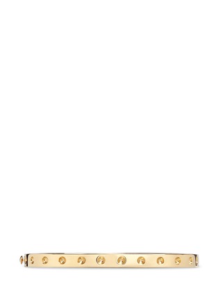 Figure View - Click To Enlarge - ROBERTO COIN - 'Pois Moi' diamond 18k yellow gold square bangle