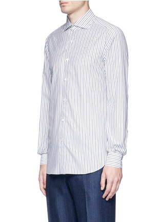 Front View - Click To Enlarge - ISAIA - 'Milano' mix stripe shirt