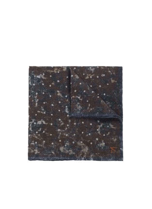 Main View - Click To Enlarge - ISAIA - Dot tie dye print twill pocket square