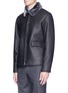 Front View - Click To Enlarge - ISAIA - Shearling coach jacket
