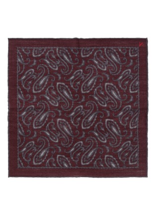 Detail View - Click To Enlarge - ISAIA - Paisley print gauze pocket square