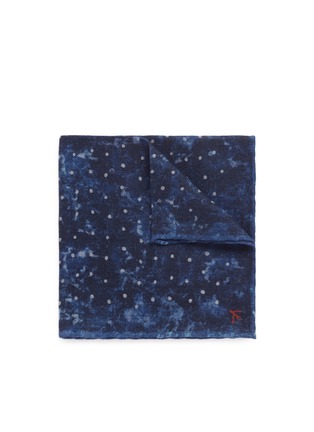 Main View - Click To Enlarge - ISAIA - Dot tie dye print twill pocket square