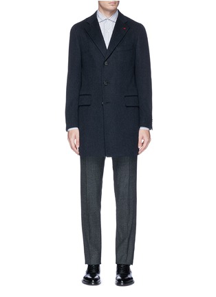 Main View - Click To Enlarge - ISAIA - 'Colorado' cashmere long melton coat