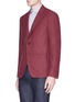 Front View - Click To Enlarge - ISAIA - 'Cortina' wool-cashmere herringbone blazer