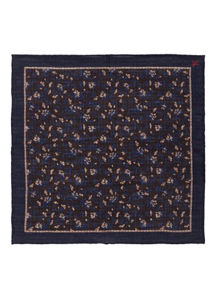 Detail View - Click To Enlarge - ISAIA - Floral print gauze pocket square