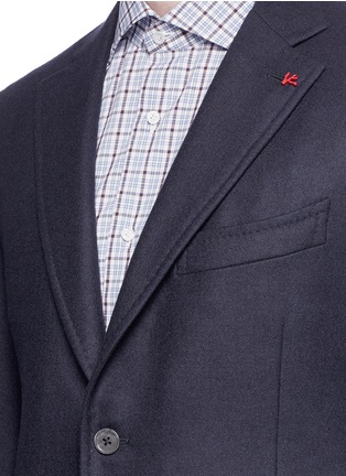 Detail View - Click To Enlarge - ISAIA - 'Cortina' wool-cashmere hopsack blazer