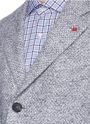 Detail View - Click To Enlarge - ISAIA - 'Colorado' brushed tweed coat