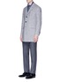 Figure View - Click To Enlarge - ISAIA - 'Colorado' brushed tweed coat