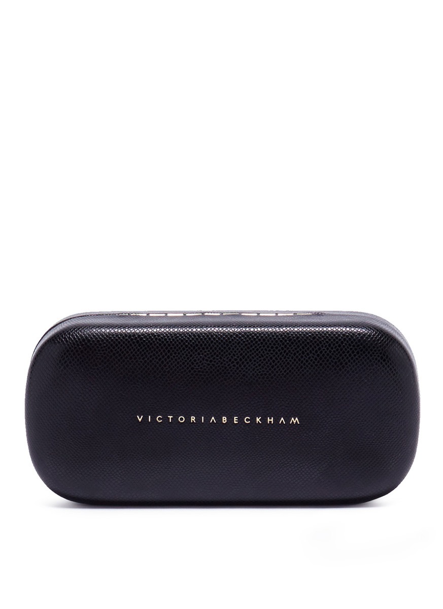 VICTORIA BECKHAM 'Cut Away Kitten' marble effect cat eye sunglasses