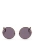 Main View - Click To Enlarge - VICTORIA BECKHAM - 'Supra Round' metal sunglasses