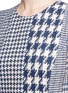 Detail View - Click To Enlarge - OSCAR DE LA RENTA - Patchwork houndstooth tweed dress