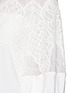 Detail View - Click To Enlarge - OSCAR DE LA RENTA - Lace yoke silk crepe blouse