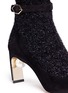 Detail View - Click To Enlarge - NICHOLAS KIRKWOOD - 'Lola Pearl' confetti sock knit suede pumps