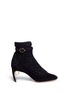 Main View - Click To Enlarge - NICHOLAS KIRKWOOD - 'Lola Pearl' confetti sock knit suede pumps