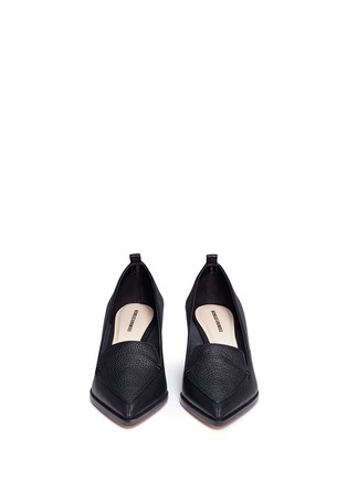 Front View - Click To Enlarge - NICHOLAS KIRKWOOD - 'Beya' chunky heel leather loafer pumps