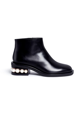 Main View - Click To Enlarge - NICHOLAS KIRKWOOD - 'Casati Pearl' leather ankle boots