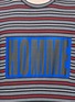 Detail View - Click To Enlarge - COMME DES GARÇONS HOMME - 'HOMME' box print stripe knit T-shirt