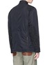 Back View - Click To Enlarge - COMME DES GARÇONS HOMME - Garment dyed soft hunter blazer