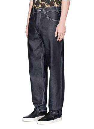 Front View - Click To Enlarge - COMME DES GARÇONS HOMME - Relaxed fit raw jeans