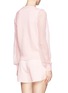 Back View - Click To Enlarge - CHLOÉ - Embroidered lace sleeve cashmere cardigan