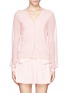 Main View - Click To Enlarge - CHLOÉ - Embroidered lace sleeve cashmere cardigan