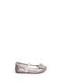 Main View - Click To Enlarge - STUART WEITZMAN - 'Fannie Glitz' strass bow toddler Mary Jane flats