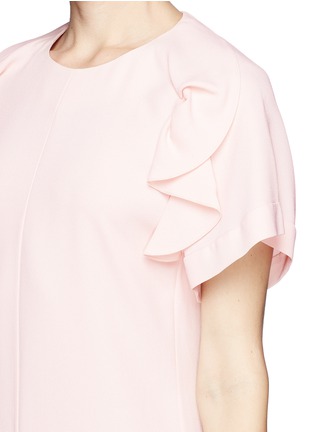Detail View - Click To Enlarge - CHLOÉ - Ruffle silk crepe dress