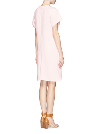 Back View - Click To Enlarge - CHLOÉ - Ruffle silk crepe dress
