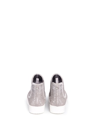 Back View - Click To Enlarge - STUART WEITZMAN - 'Double Stones' embellished kids slip-on boots
